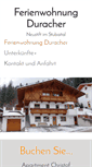 Mobile Screenshot of ferienwohnungduracher.net